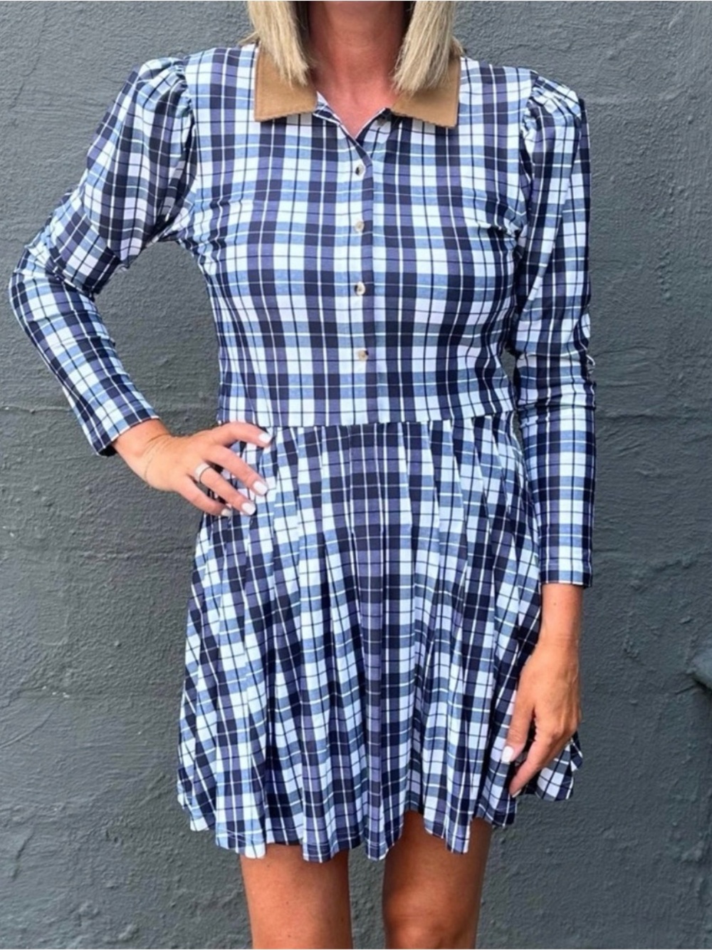 EDITH MARINERS PLAID MINI. Smith & Quinn. Large. New without tags. Never worn.